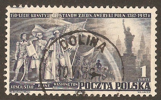 Poland 1938 US Anniversary. SG335.